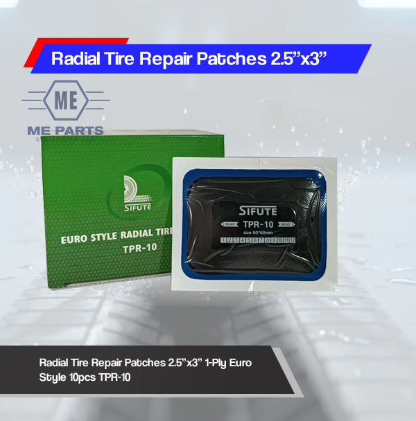Radial Tire Repair Patches 2.5"x3" 1-Ply Euro Style 10pcs TPR-10