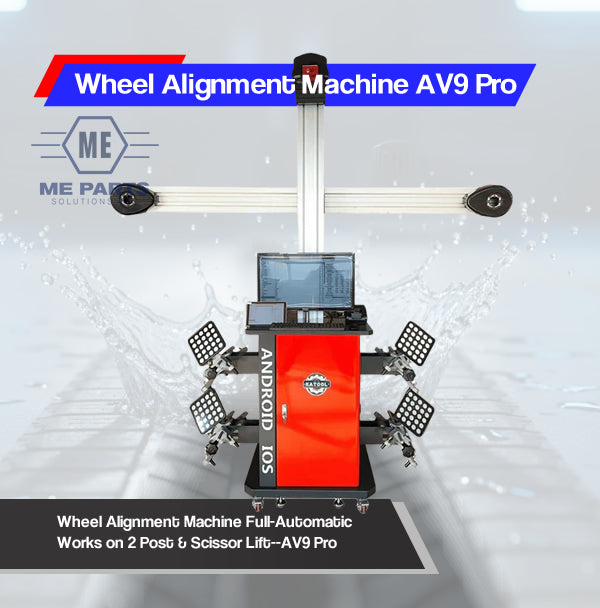 Wheel Alignment Machine Full-Automatic Works on 2 Post & Scissor Lift--AV9 Pro