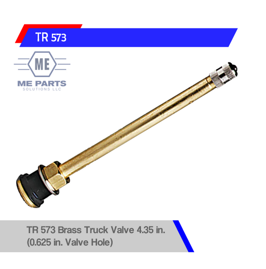 TR 573 Brass Truck Valve 4.35 in. (0.625 in. Valve Hole)