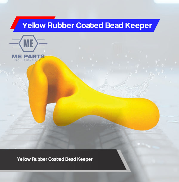 Yellow Rubber Coated Bead Keeper